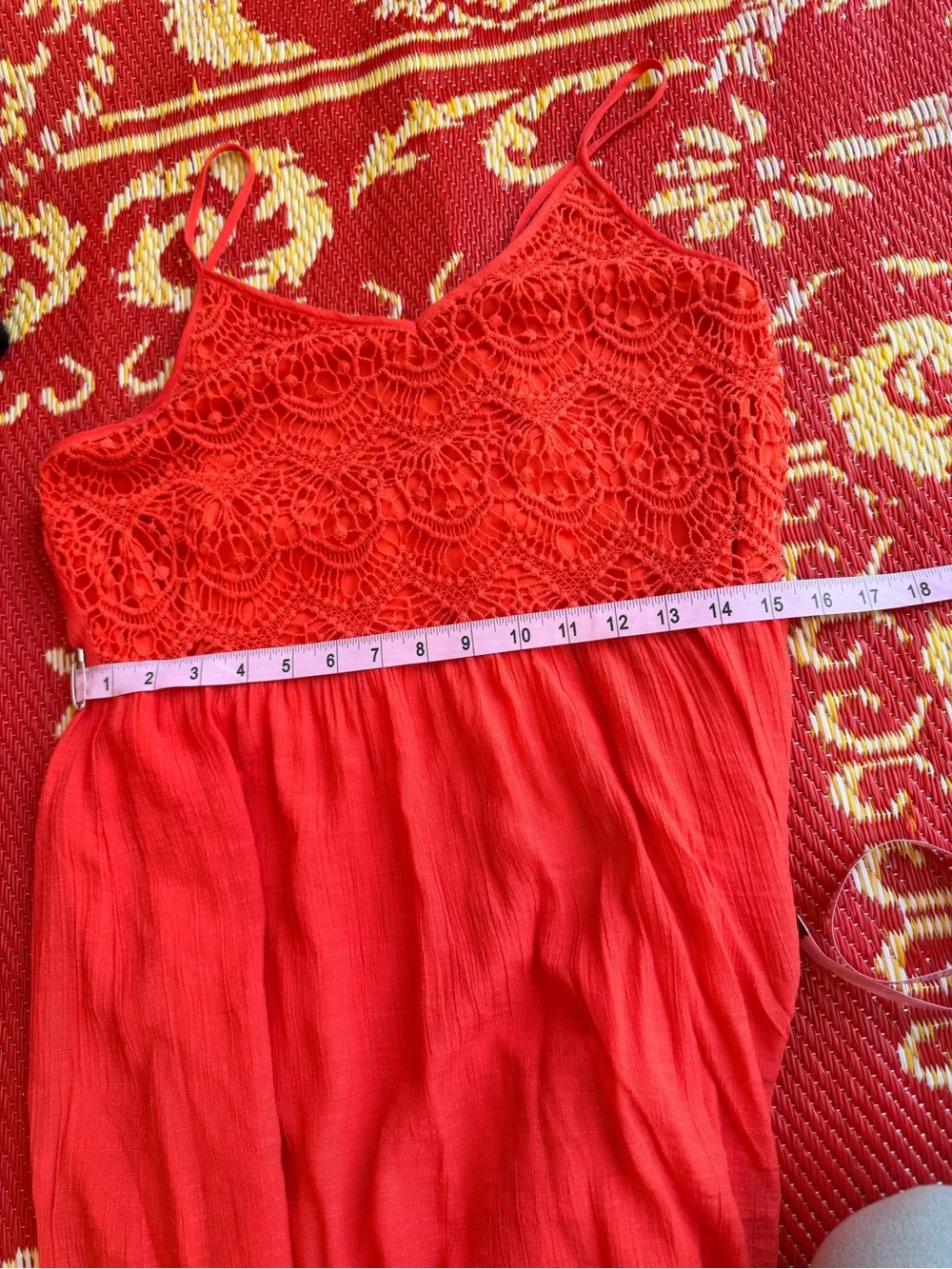 Poetry‎ Coral Lace Bodice Maxi Dress
